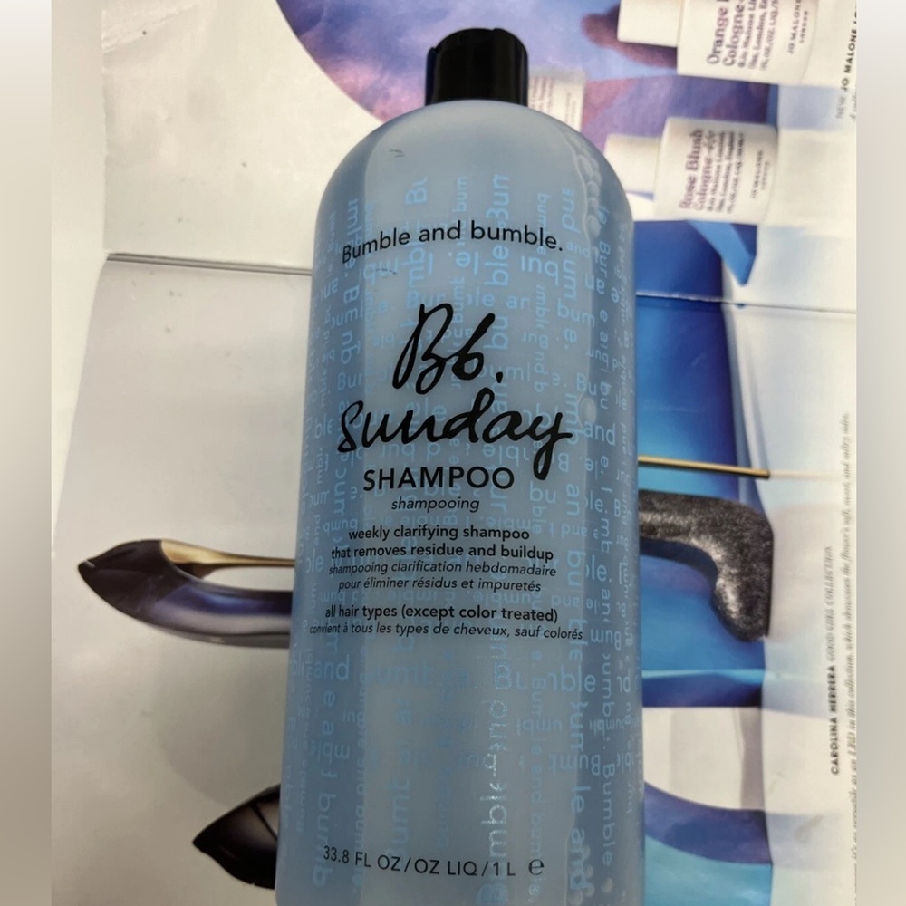 Bumble and Bumble Sunday Clarifying Shampoo jumbo size 33.8 oz/1L new